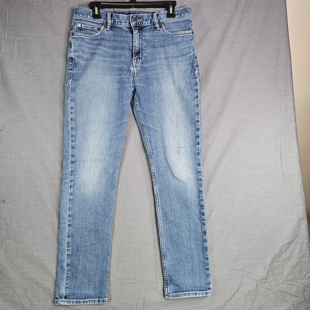 Banana Republic Slim Fit Light Wash Denim Blue Jeans Men's Size 32W x 30L